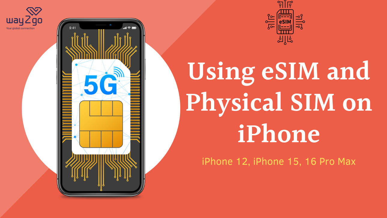 Using eSIM and Physical SIM on iPhone 12, 15, 16 Pro Max