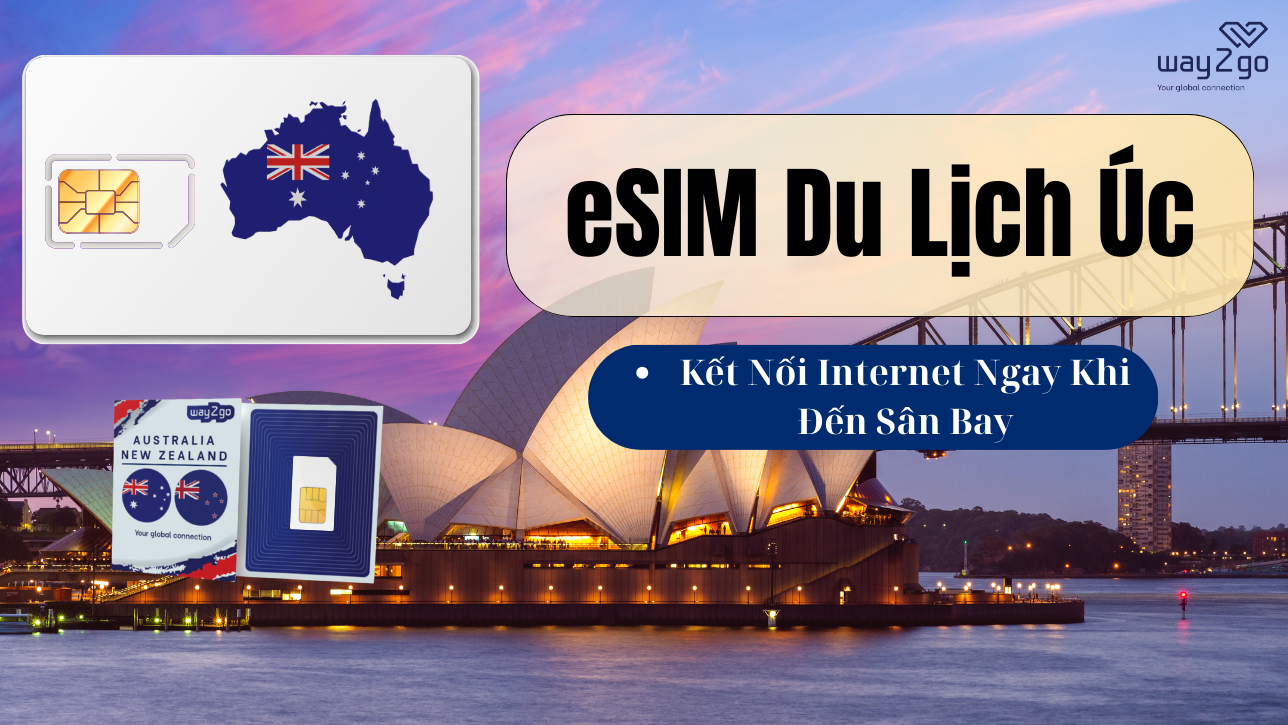 eSIM Du Lịch Úc - Kết Nối Internet Ngay Khi Đến Sân Bay