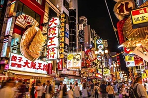 Khám Phá Ẩm Thực Đường Phố Tại Khu Dotonbori, Osaka