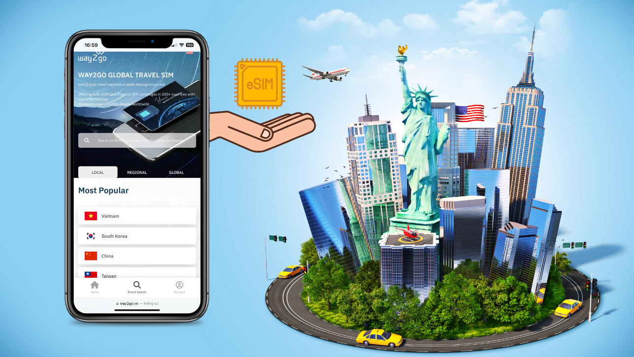 Tại sao nên mua eSIM du lịch Mỹ thay vì SIM vật lý? 